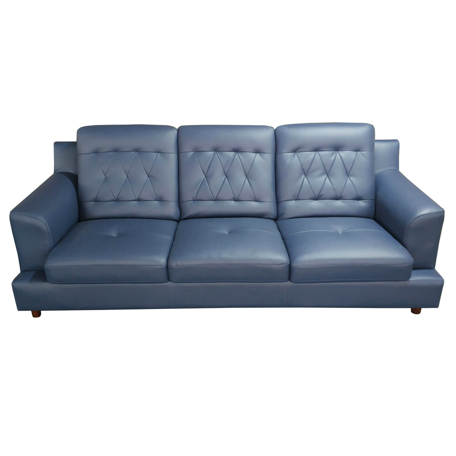 Navy Blue Leather Sofa Foshan Kika, Light Blue Leather Furniture
