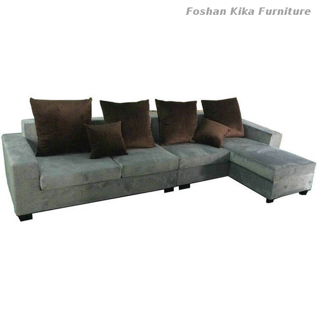Crushed Velvet Corner Sofa