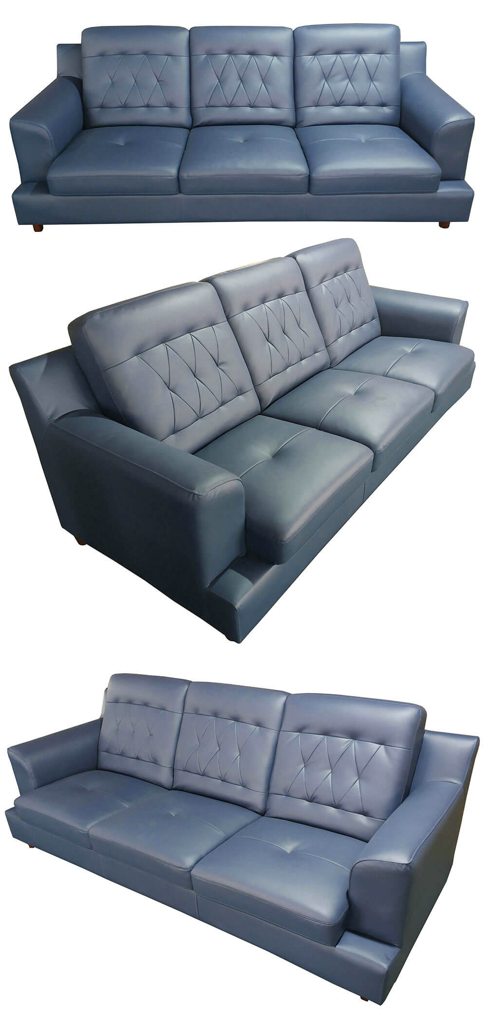 Navy Blue Leather Sofa Manufacturers Matttroy