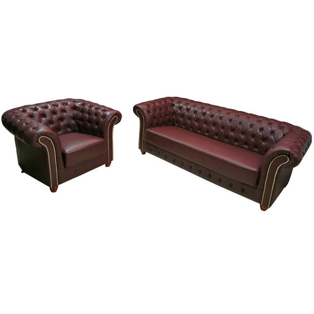 Leather Chesterfield Sofa