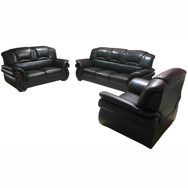 Black Leather Loveseats