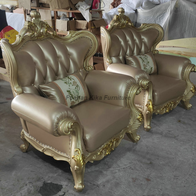Champagne Gold Antique Sofa