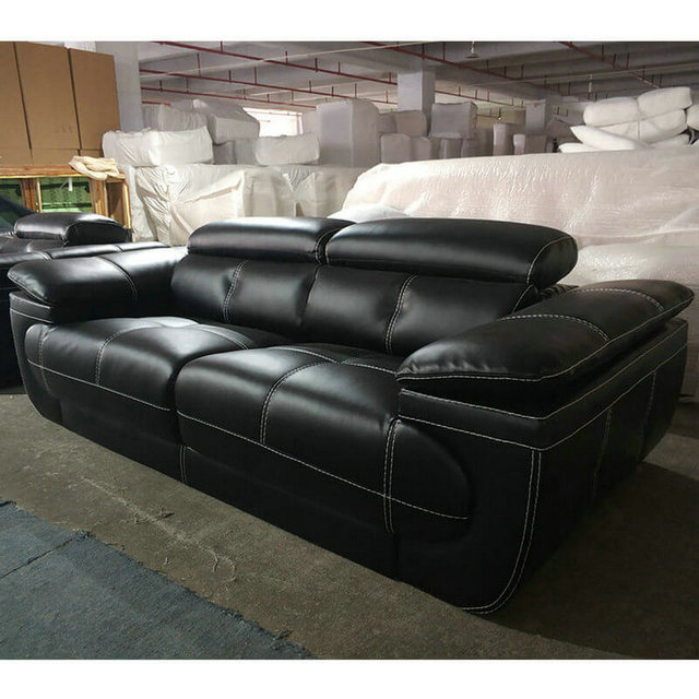 Real Leather Couch Foshan Kika, Real Leather Sofa