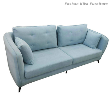 Bank nieuwigheid voor Blue Fabric Sofa - Foshan Kika Furniture Co., Ltd.