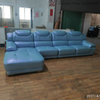 Blue Leather Sofa