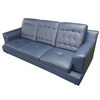 Navy Blue Leather Sofa