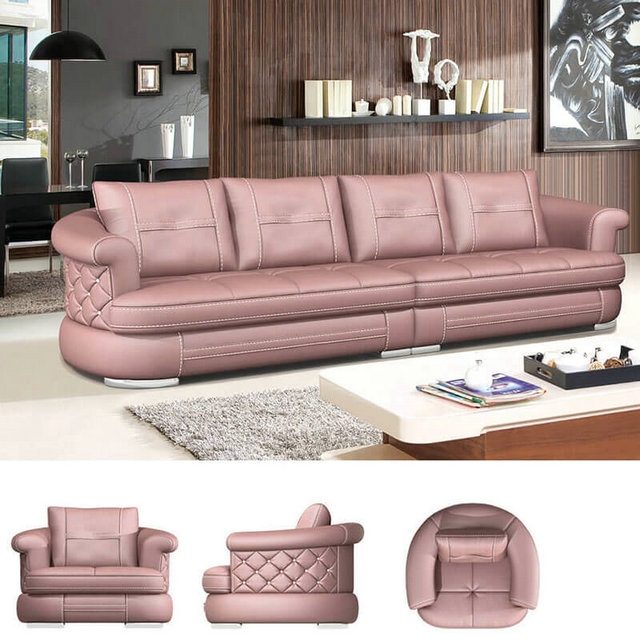 Four Seater Leather Sofa
