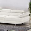Leather Couch with Chaise Lounge