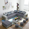 Grey Velvet Corner Sofas
