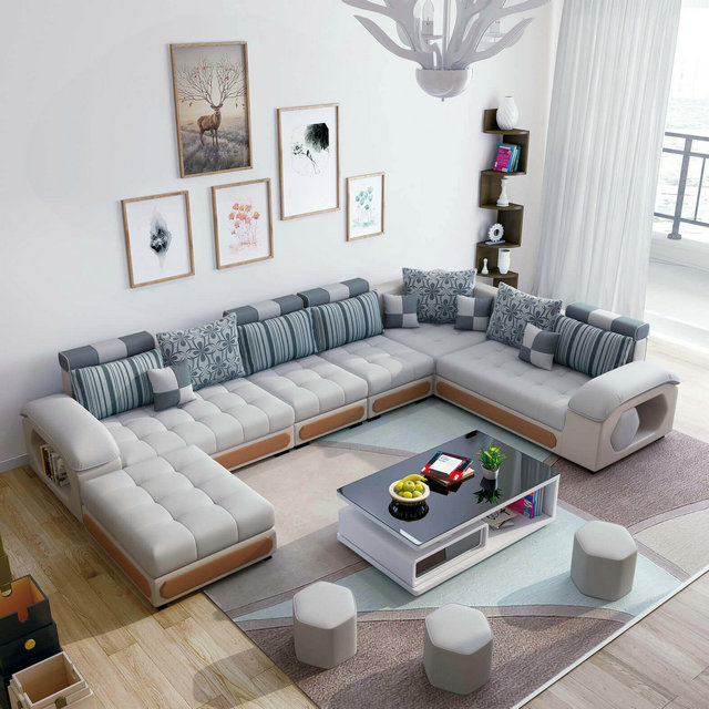 Grey Fabric Couch